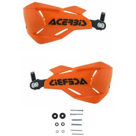 ACERBIS X-Factory Closed Handguards orange/black and mounting kit