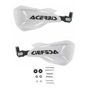 ACERBIS X-Factory Closed Handguards White/Black and Mounting Kit