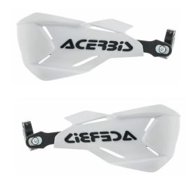 ACERBIS X-Factory Closed Handguards White/Black and Mounting Kit