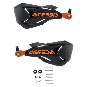 Kit paramani chiusi ACERBIS X-Factory neri/arancio e kit di montaggio
