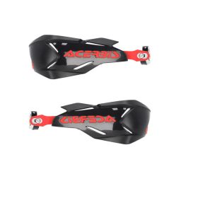 ACERBIS X-Factory Closed Handguards Black/Red and Mounting Kit