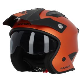 Jet Helm ACERBIS Jet Aria Metallic Mattorange
