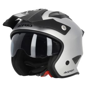Jet Helm ACERBIS Jet Aria Metallic Mattsilber