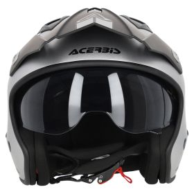 Jet Helm ACERBIS Jet Aria Metallic Mattsilber