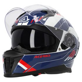 Full Face Helmet ACERBIS X-Way White Blue Red
