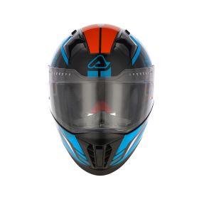 Integralhelm ACERBIS X-Way Graphic Blau Orange Hellblau Glänzend