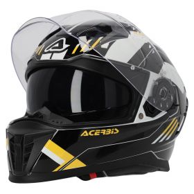 Full Face Helmet ACERBIS X-Way Black White Yellow