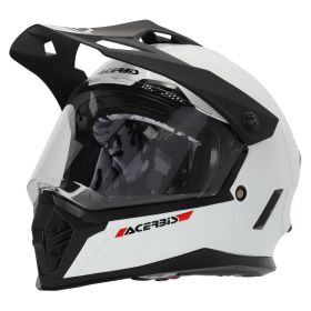 Motocross Kinderhelm ACERBIS Rider Junior Glänzendes Weiß