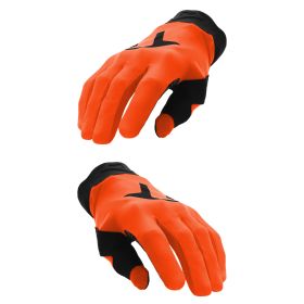 ACERBIS MX LINEAR 2.0 KID Kids' Motocross Gloves Orange Black