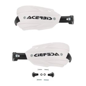 ACERBIS Endurance-X Closed Handguards White/Black and Mounting Kit