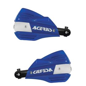 ACERBIS X-Factor Garde-mains fermées bleues et kit de montage