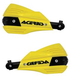 ACERBIS X-Factor Garde-mains fermées Jaunes et Kit de montage