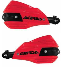 ACERBIS X-Factor Closed Hand Guards Red and Mounting Kit