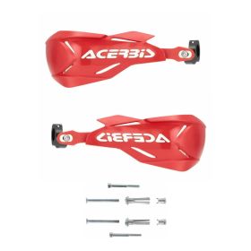 Garde-mains fermés X-FACTORY rouges pour Kove 450 Rally