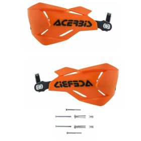 ACERBIS X-Factory Garde-mains fermés Orange/Noir et kit de montage