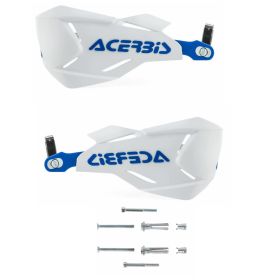 Kit paramani chiusi ACERBIS X-Factory bianchi/blu e kit di montaggio