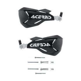ACERBIS X-Factory closed handguards black/white and mounting kit