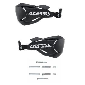 ACERBIS X-Factory Garde-mains Fermés Noir/Noir et Kit de Montage