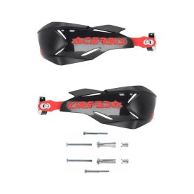 ACERBIS X-Factory Black/Red Closed Handguards and Mounting Kit