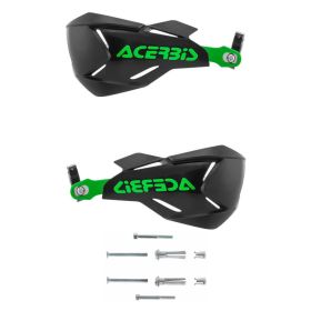 Kit paramani chiusi ACERBIS X-Factory neri/verdi e kit di montaggio