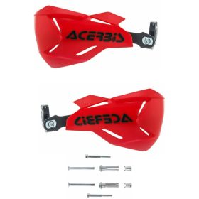 ACERBIS X-Factory Closed Handguards Red/Black and Mounting Kit