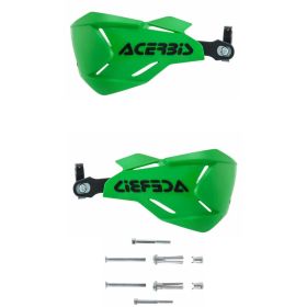 ACERBIS X-Factory Geschlossene Handguards Grün/Schwarz und Montagesatz