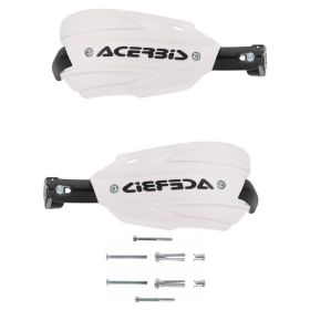 ACERBIS Endurance-X Geschlossene Handprotektoren Weiß/Schwarz und Montageset