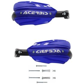 Kit paramani chiusi ACERBIS Endurance-X blu/bianchi e kit di montaggio