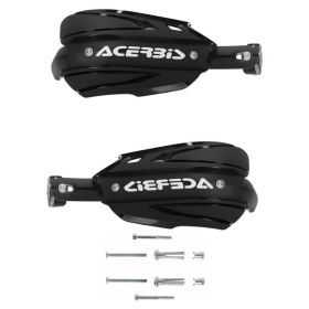 ACERBIS Endurance-X Garde-mains fermées Noir/Blanc et kit de montage