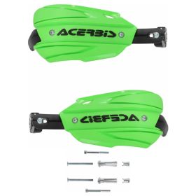 Kit paramani chiusi ACERBIS Endurance-X verdi/neri e kit di montaggio