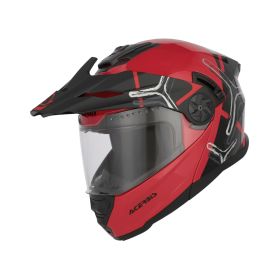 Casco Modulare ACERBIS P/J Rider Graphic Rosso Nero Lucido