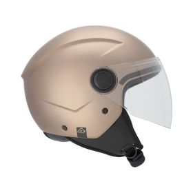 Jet Helm ACERBIS Jet Brezza Merallic Mattbraun