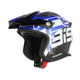 Jet Helm ACERBIS Jet Aria Sport Glänzendes Schwarzblau