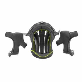 Black/Yellow ACERBIS Inner Helmet for IMPACT CARBON Helmet Size XS