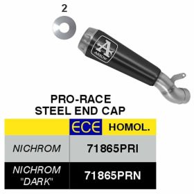 ARROW Pro-Race Dark Nichrom Auspuff Ducati Scrambler 800 Desert Sled Verbindungsrohr