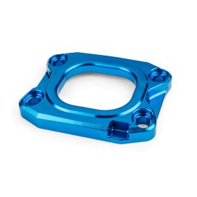 Piastra collettore aspirazione STAGE6 360° D.40 blu AM6/DERBI