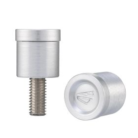 SIP FABRICA Couvercle de trou de miroir en aluminium argenté CNC pour Vespa