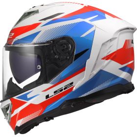 Casco integrale LS2 FF818 STORM III KOMAI bianco blu rosso