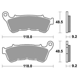 SBS 934H.HF Ceramic Brake Pads Set for HARLEY DAVIDSON