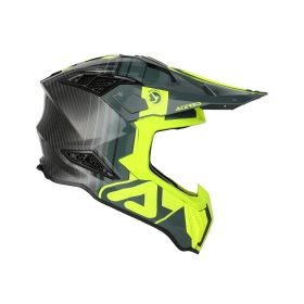 Casco cross ACERBIS Airstrike-C nero/giallo fluo