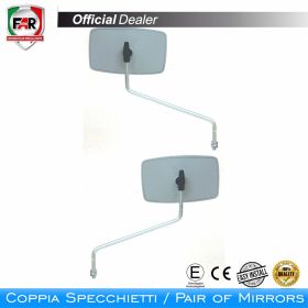 Coppia specchietti manubrio omologati FAR 0383/0383 grigi