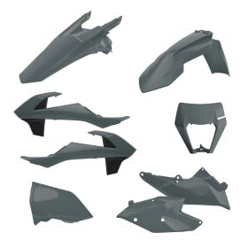 KIT DE CARÉNAGE EN PLASTIQUE GRIS POLISPORT 8 90889 POUR KTM