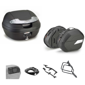 Kit GIVI bauletto VISION TECH 34L borsa WL900B nero fumè 34/25L per SUZUKI DL V STROM