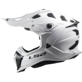 Casco Motocross LS2 MX700 SUBVERTER EVO II Solid Bianco Lucido