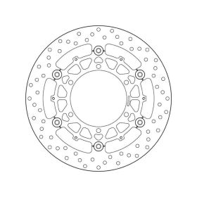 Disco freno flottante BREMBO 78B40846 serie oro D.305 spessore 5mm 6 fori per BMW