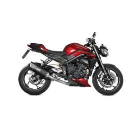 Vollständig schwarzer MIVV Sr-1 Titan-Auspuff für TRIUMPH Street Triple 765 R/RS