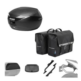 SHAD Kit SH39C Topcase und SW42 Taschen SE für KTM Duke 125/200/390