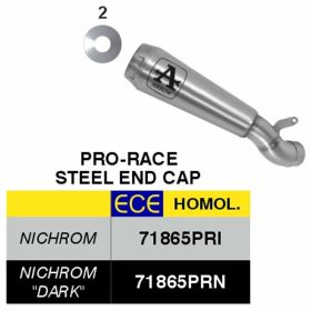 ARROW Pro-Race Nichrom-Rennschalldämpfer Ducati Scrambler 800 Desert Sled