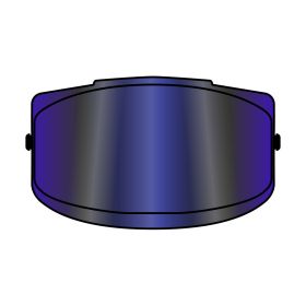 Visiera Blu Specchiata Casco Airoh Commander