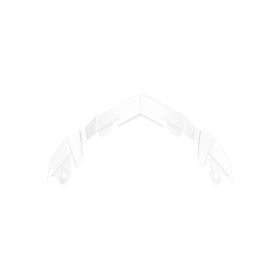 White Frontino Helmet Extension Airoh Aviator ACE 2